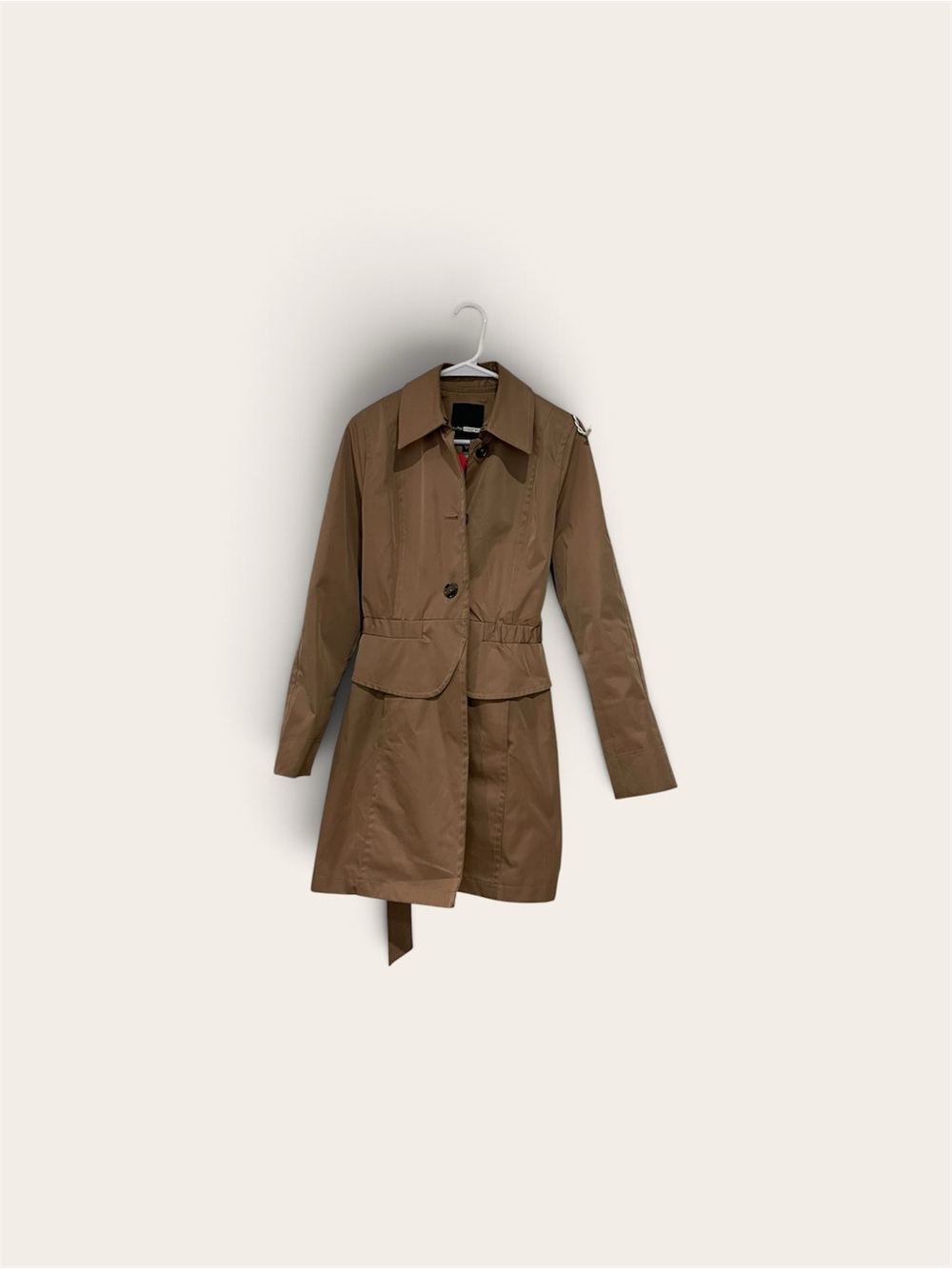 Plenty by Tracy Reese Brown Lightweight Trench Coat